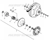 DRIVEN CLUTCH SCRABLER W967840 (4935823582C002)