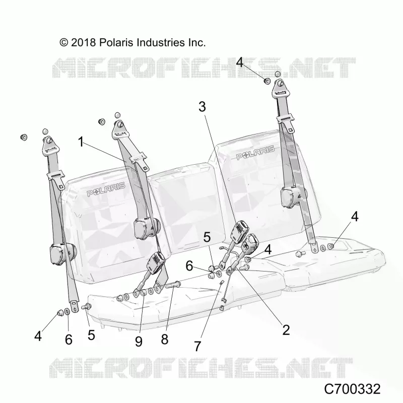 SEAT BELT AND MOUNTING