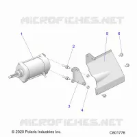 STARTER MOTOR/SHIELD