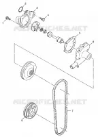 WATER PUMP 500 RMK 0982964 AND EUROPEAN 500 RMK E982964 (4942634263C011)