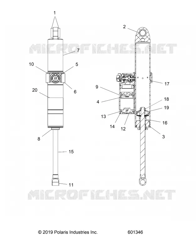 SUSPENSION, REAR SHOCK TRACK (7045297)
