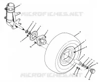 FRONT WHEEL ASSEMBLY   350 2X4 (4919821982017A)