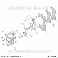 BRAKES, REAR CALIPER