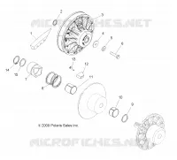 DRIVE TRAIN, SECONDARY CLUTCH