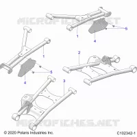 REAR SUSPENSION CONTROL ARMS