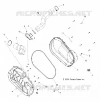 DRIVE TRAIN, CLUTCH COVER AND DUCTING