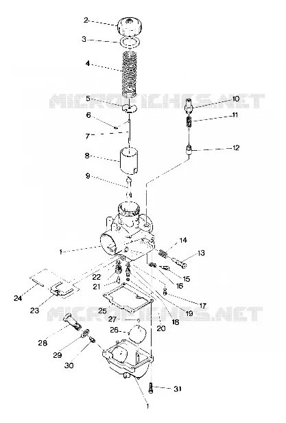 CARBURETOR SPORT AND SPORT GT DEALER MUST VERIFY JETTING   CARBURETOR ASSE (4915451545030A)