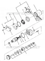 STARTING MOTOR ASSEMBLY UPDATED 5/90 (4917711771037A)