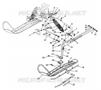 FRONT SUSPENSION AND SKI