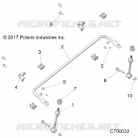 FRONT SUSPENSION STABILIZER BAR- R19RSU99/A/B (C700032)