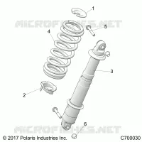 REAR SUSPENSION SHOCK MOUNTING
