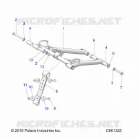 SUSPENSION, FRONT TORQUE ARM