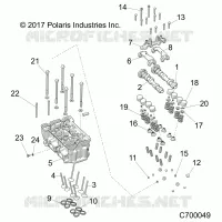 ENGINE, CYLINDER HEAD AND VALVES