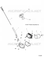 ENGINE, DIPSTICK, CAP AND OIL FILTER