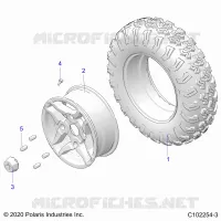 WHEELS, FRONT TIRE