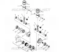 PISTON   CRANKSHAFT SPORT 0960443, SPORT TOURING 0960243  AND EUROPEAN SP (4932223222C013)