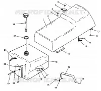 SEAT   GAS TANK ASSEMBLY WIDETRAK LX 0942064 (49250425040002)