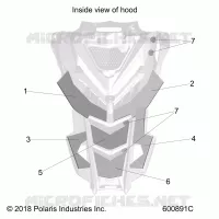 HOOD FOAM/FIBER