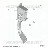ENGINE, THROTTLE PEDAL