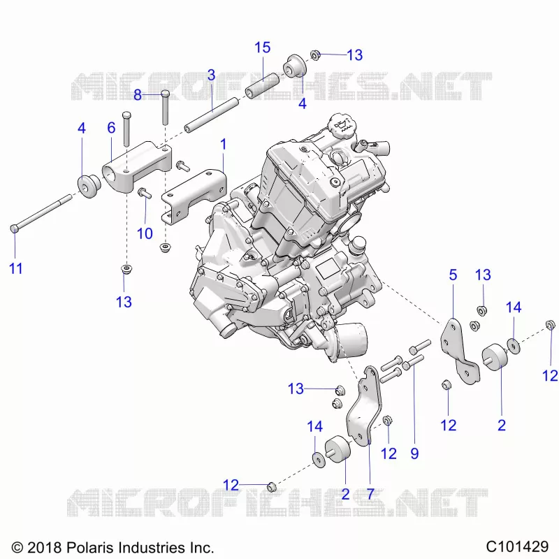 ENGINE, MOUNTING
