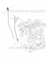 ENGINE, OIL DIPSTICK AND GUARD