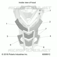 HOOD FOAM/FIBER