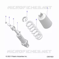 SUSPENSION, FRONT SHOCK TRACK (7045714)