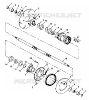 REAR HOUSING SCRAMBLER 400 W98BC38C (4947254725C005)