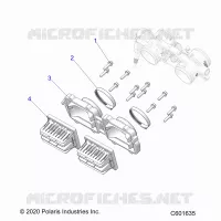 ENGINE, REED VALVE AND THROTTLE BODY ADAPTOR