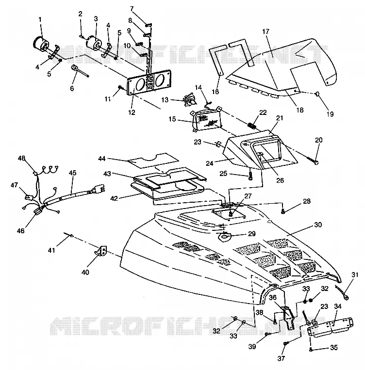 HOOD ASSEMBLY 440 XCR SP 0941660 (4927082708005A)
