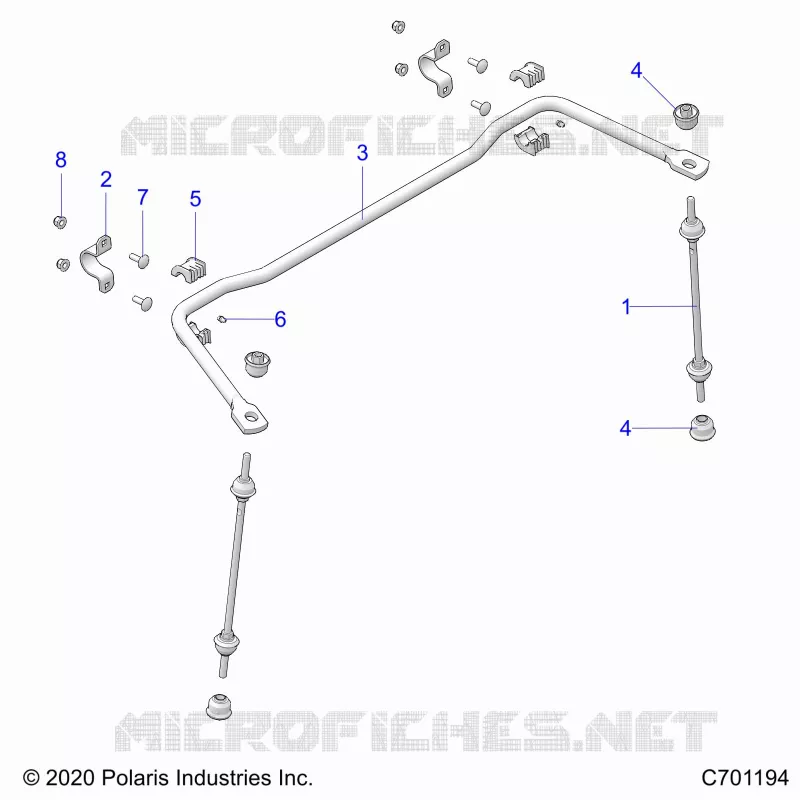 SUSPENSION, REAR STABILIZER BAR