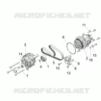 ENGINE, ALTERNATOR AND COMPRESSOR