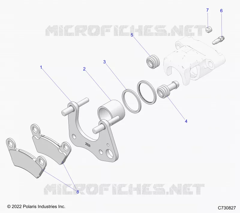 BRAKES, FRONT BRAKE CALIPER