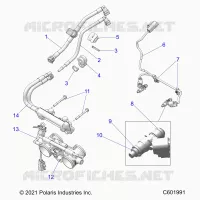 FUEL SYSTEM, RAIL, LINES AND THROTTLE BODY