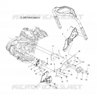 ENGINE, MOUNTING, LH
