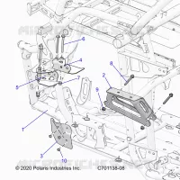 CHASSIS, ENGINE AND REAR DRIVELINE MOUNTING
