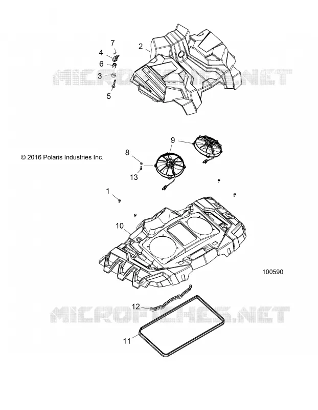COOLING SYSTEM, FANS AND SHROUDS
