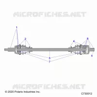 DRIVE TRAIN, FRONT HALF SHAFT