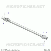 DRIVE TRAIN, PROP SHAFT, FRONT
