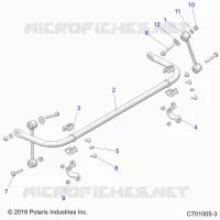 SUSPENSION, STABILIZER BAR, REAR