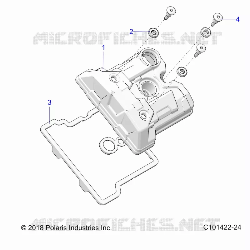 ENGINE, VALVE COVER
