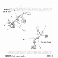 ELECTRICAL, WIRE HARNESS, HOOD, ELEC. START
