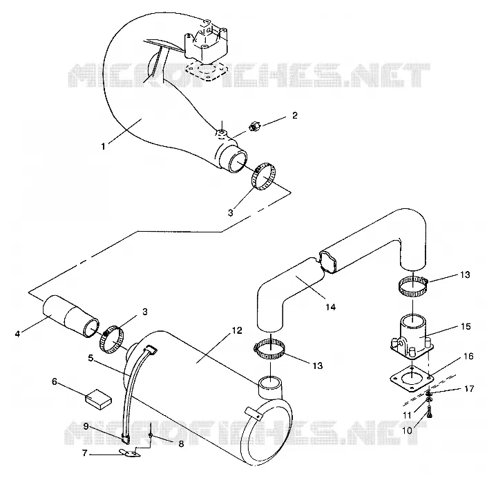 EXHAUST SYSTEM SLT 750 B944170 (4925942594014A)