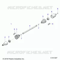 DRIVE TRAIN, DRIVE SHAFT, FRONT
