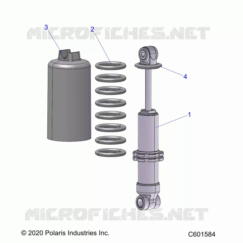SUSPENSION, FRONT SHOCK TRACK (7045494)