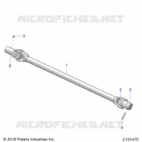 DRIVE TRAIN, PROP SHAFT, FRONT