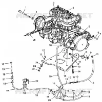 ENGINE MOUNTING 700 RMK 0970966, 700 SKS 0970566  AND EUROPEAN 700 SKS E970 (4938573857C003)