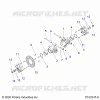 REAR SUSPENSION HUBS, CARRIER AND BRAKE DISC