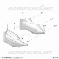 BODY, EXHAUST COVER SHIELD
