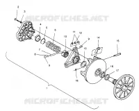 DRIVE CLUTCH XLT RMK 0960956, XLT SKS 0960556  AND EUROPEAN XLT SKS E960556 (4931813181C003)